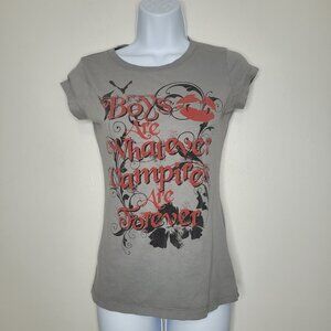 Vintage y2k Vanity vampire boyfriend comedy cap sleeve grunge emo shirt medium